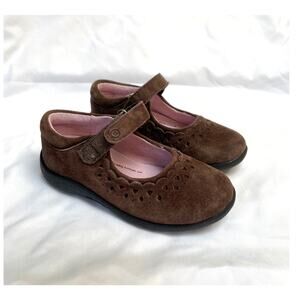 Stride Rite Brown Suede Cora Mary Janes Toddler Girls 9.5M